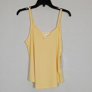 NWT Athleta Light Yellow Wind Down Sleep Cami Women's Size Small Semi Fitted